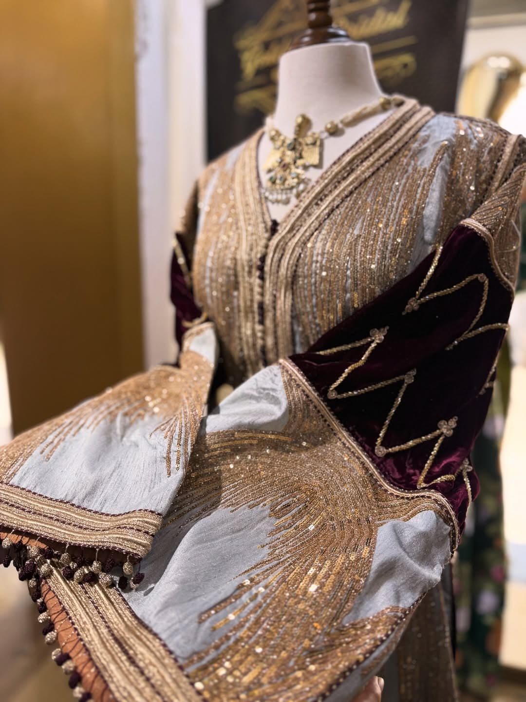 Golden bridal caftan 3