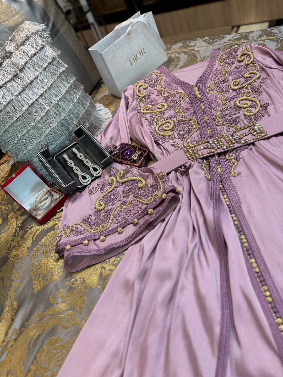 Golden bridal caftan 4