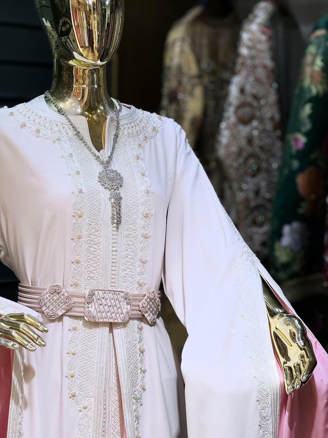 Golden bridal caftan 5