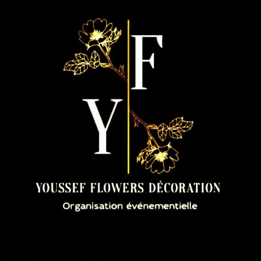 Youssef flowers decoration logo